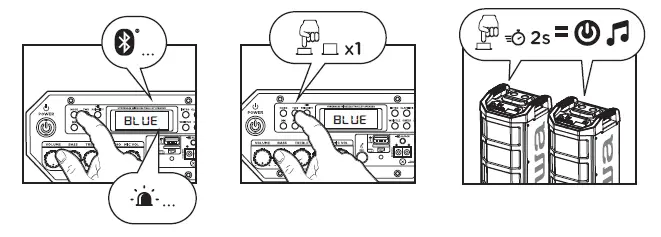 aiwa KBTUS-608 Portable Trolley Party Speaker fig (25)