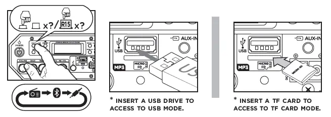 aiwa KBTUS-608 Portable Trolley Party Speaker fig (8)