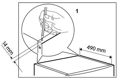 ELVITA E-350 Upper Cabinet - holes