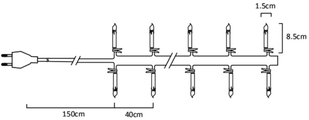 ansult 016873 LED Christmas Tree Light - FIG 1