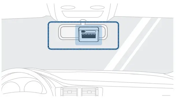 THINKWARE Q1000 2K QHD Dual Channel Dash Cam - location