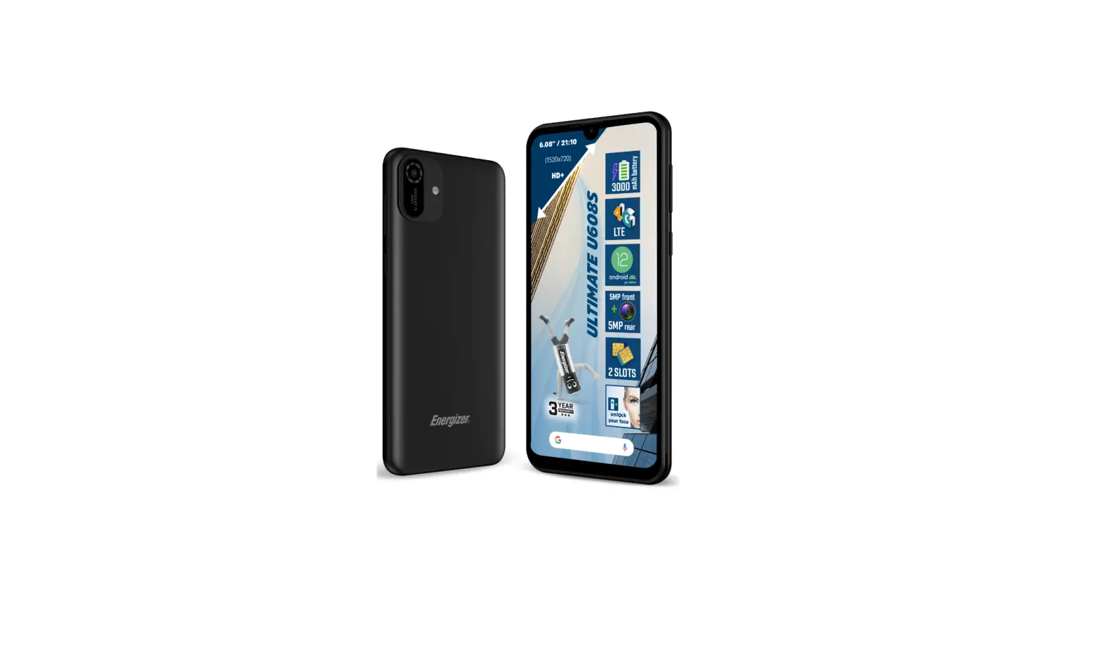 Energizer U608s Smartphone Owner's Manual