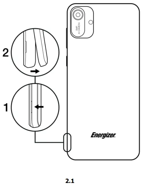 Install the SIM card and battery