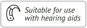 FIG 4 Suitable for use with hearing aids