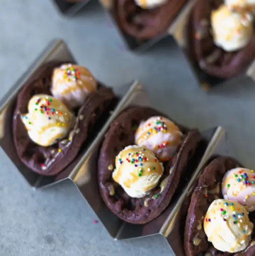 Brownie Mini Waffles