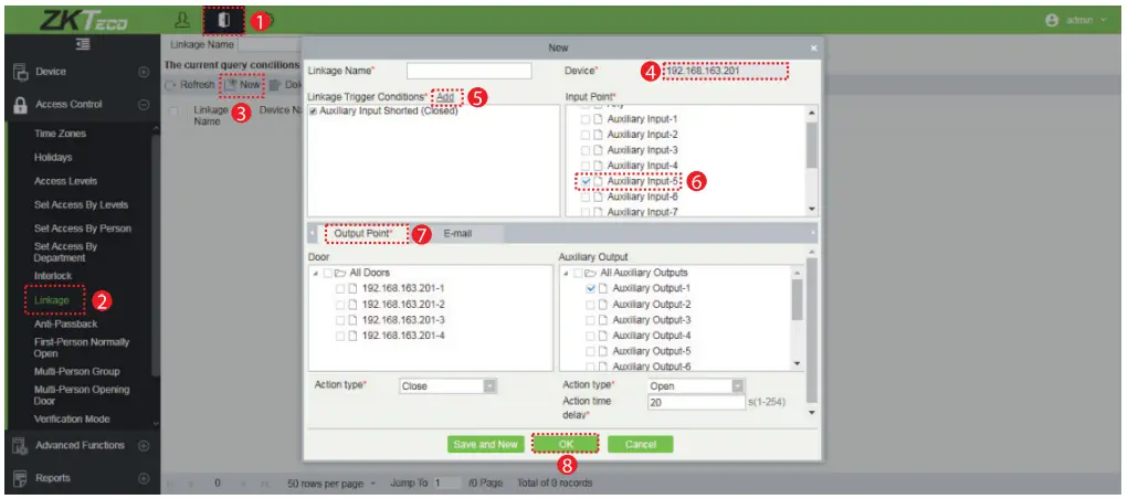 Operating Via the Software