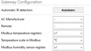 Configuration - Gateway configuration 1
