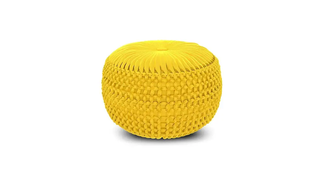 Simpli Home Axcpf-24-yl Renee Golden Yellow Round Pouf Installation Guide