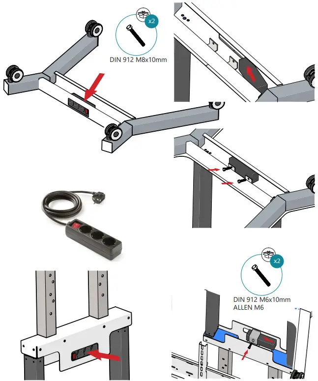 traulux SMMI-F65 Motorised Mobile Floor Stand - fig9