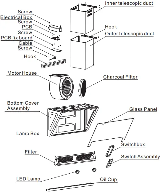 Rubine RCH-NEORA-90BL Cooker Hood-FIG3
