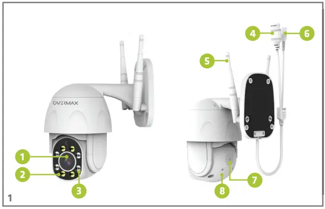 OVERMAX Camspot 4.9 Outdoor Rotating IP Camera-fig2