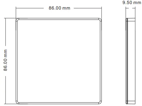SKYDANCE TW1 Wall Mounted Touch Panel - Figure 2