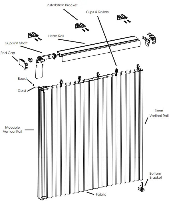 VENETA 65101-10242-G Vertical Honeycomb Blind - fig 3