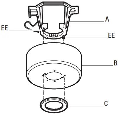HAMPTON BAY AK376-CH Marino 36 Inch Brushed Steel Ceiling Fan - 6