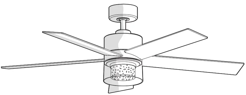 HAMPTON BAY AK376-CH Marino 36 Inch Brushed Steel Ceiling Fan