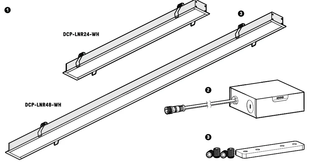 dals DCP-LNR24-WH 4 Inch RGB+CCT Smart Recessed Panel Light 1