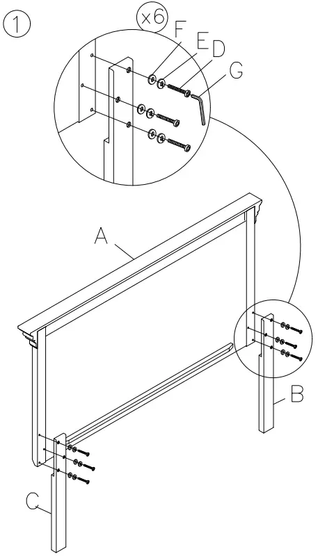 benchcraft B777157 Kanwyn Queen Upholstered Panel Bed - Figure 4