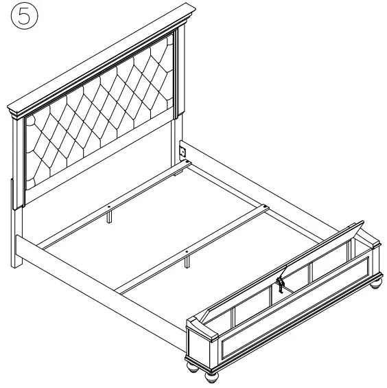 benchcraft B777157 Kanwyn Queen Upholstered Panel Bed - Figure 7