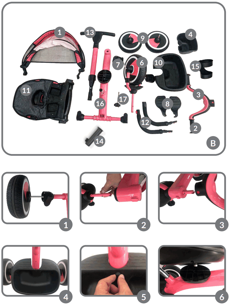 lionelo Kori Three Wheeler Bike - fig 1