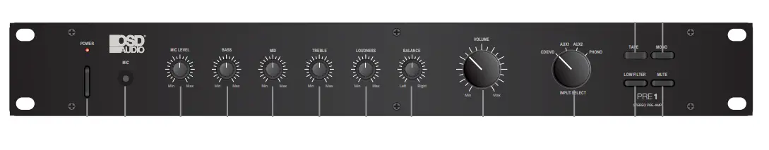 OSD AUDIO PRE 1 Stereo Pre Amplifier 