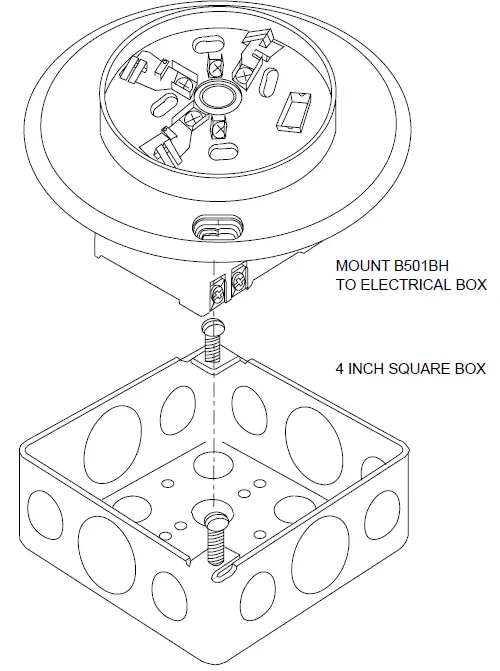 SYSTEM SENSOR 501BH Plug In Sounder Base 02