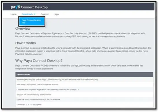FIG 1 PAYA CONNECT DESKTOP INSTALLATION