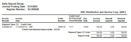 FIG 40 DAILY SALES ORDER SALES JOURNAL