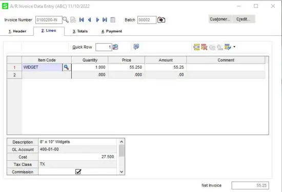 FIG 45 ACCOUNTS RECEIVABLE INVOICE DATA ENTRY PROCESSING