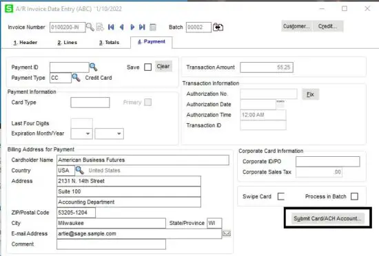 FIG 47 ACCOUNTS RECEIVABLE INVOICE DATA ENTRY PROCESSING