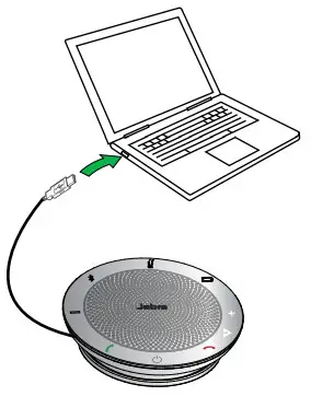 Jabra Speak 510 Bluetooth and USB Speaker phone - Charging