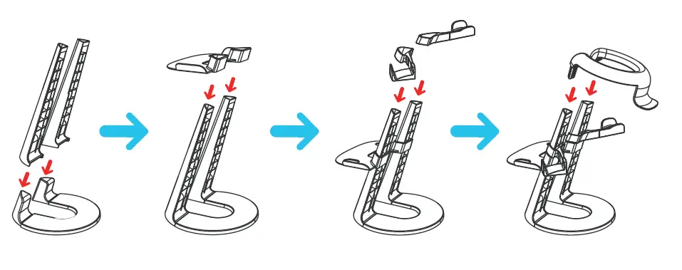 NexiGo VR Headset and Touch Controllers Display Stand 1