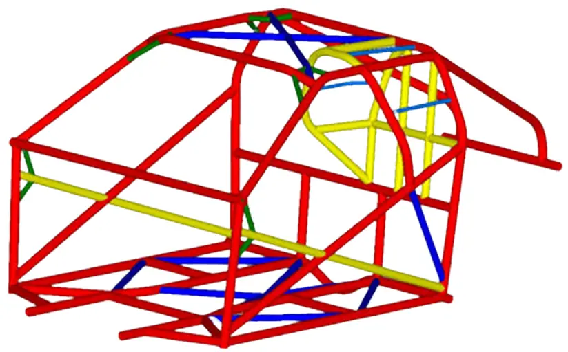 MOORE RACE CHASSIS MRC 1st Gen S 10 8 50 Cage - FIG1