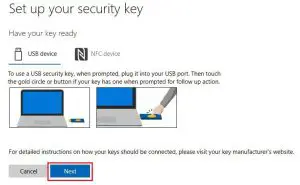 FIG 13 Security Key Setup