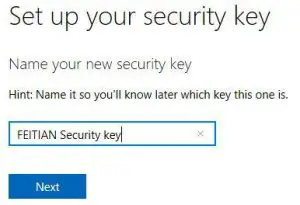 FIG 16 Security Key Setup
