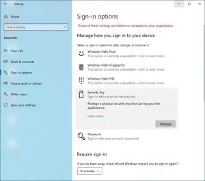 Security key management Image