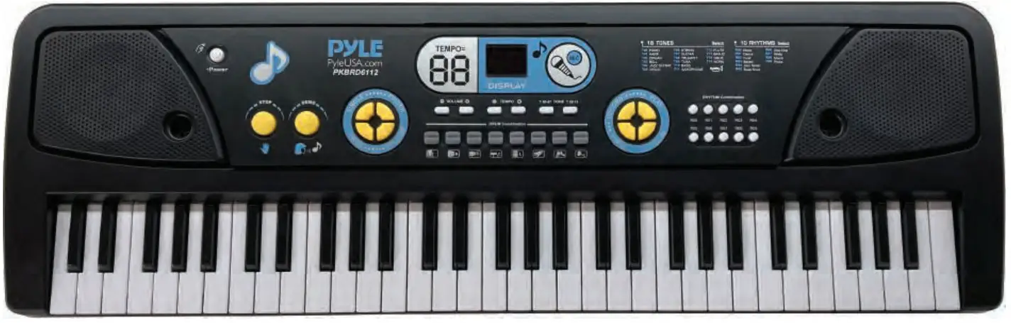Portable Electronic Piano Keyboard