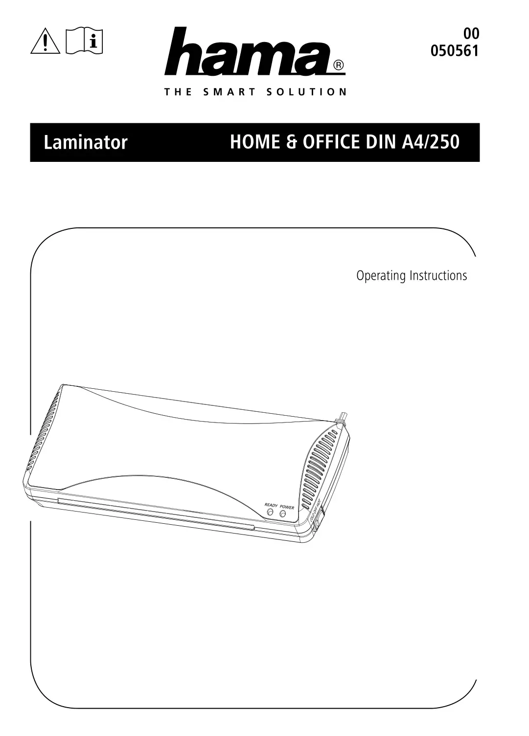hama HOME amp OFFICE DIN A4 250 Laminator Instructions
