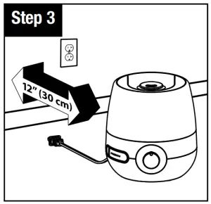 VICKS VUL530 Series NaturalCare Ultrasonic Humidifier Diffuser VapoPads and Nitetime Light - figure 5