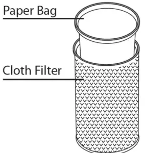 Clean Freak SAN 70 2001 PTI BLUE 6 Quart Backpack Vacuum - Filter Bag