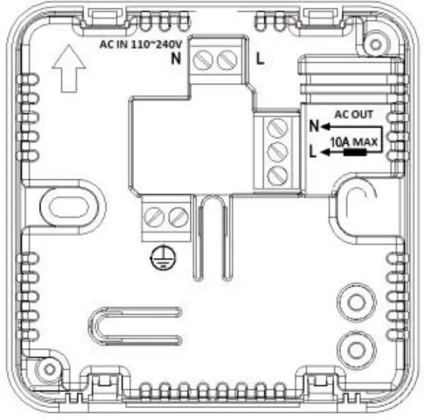 Herschel iQ Heating Controls R2 Wireless Receiver for T2 Thermostat - Wiring