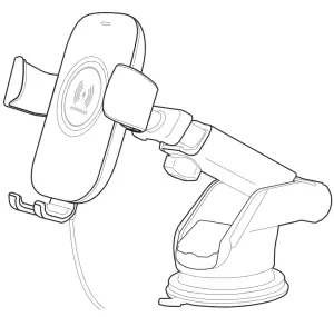 HYPERGEAR 15642 Gravity Wireless Fast Charge Mount -