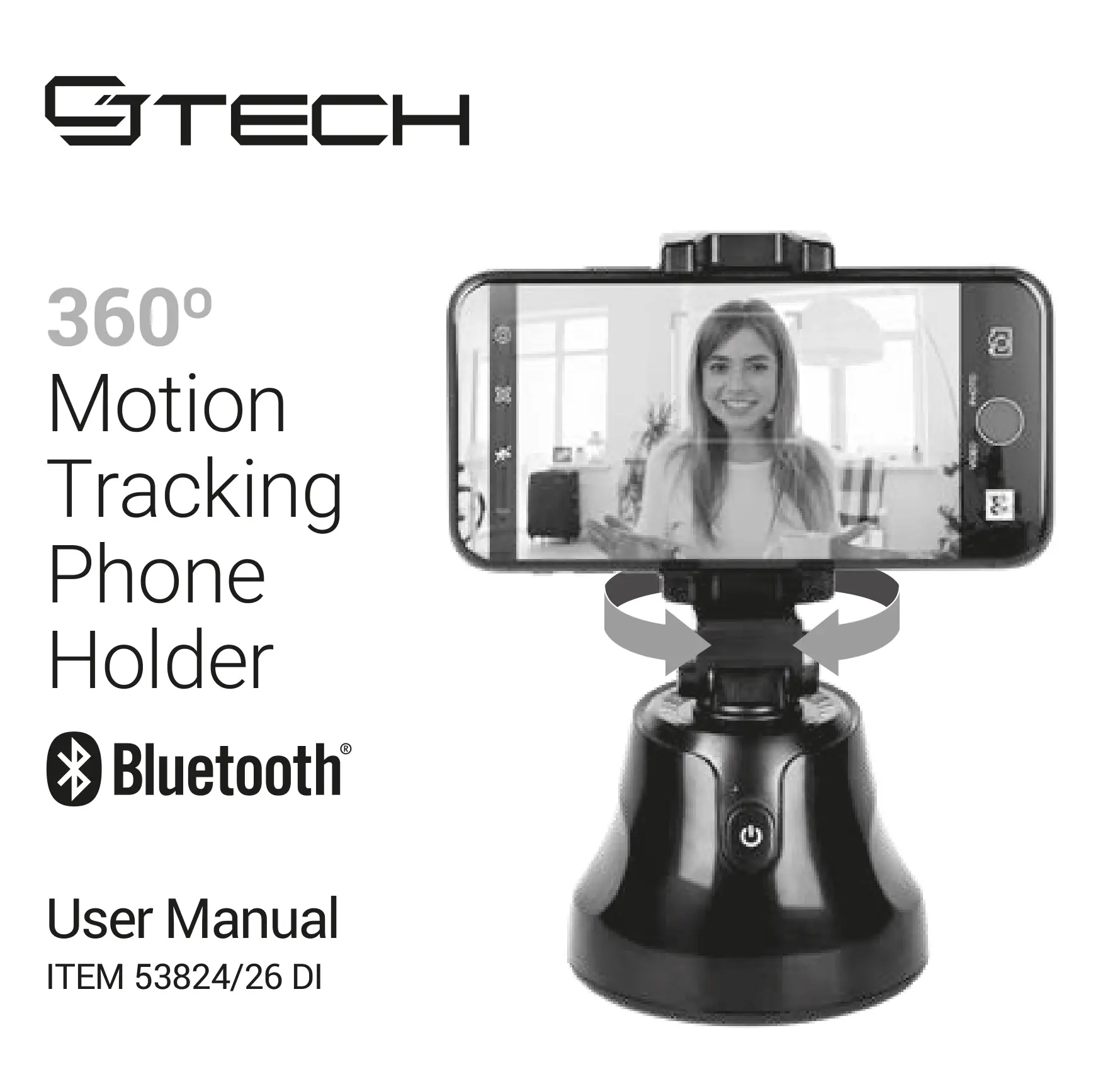 CJ TECH 53824DI 360 Degree Motion Tracking Phone Holder User Manual