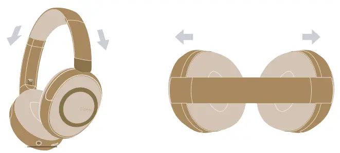 cleer GS 7140 01 A1 Alpha Noise Canceling Wireless Over Hear Headphones - Fitting