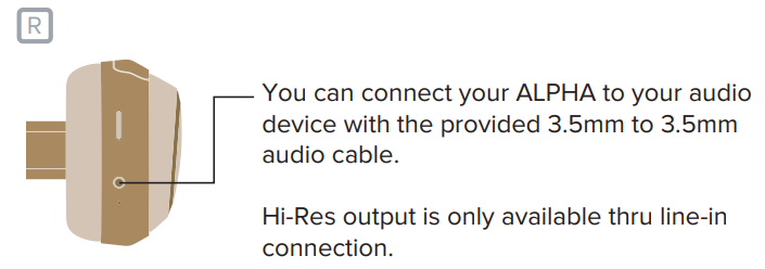 cleer GS 7140 01 A1 Alpha Noise Canceling Wireless Over Hear Headphones - Line-in connection