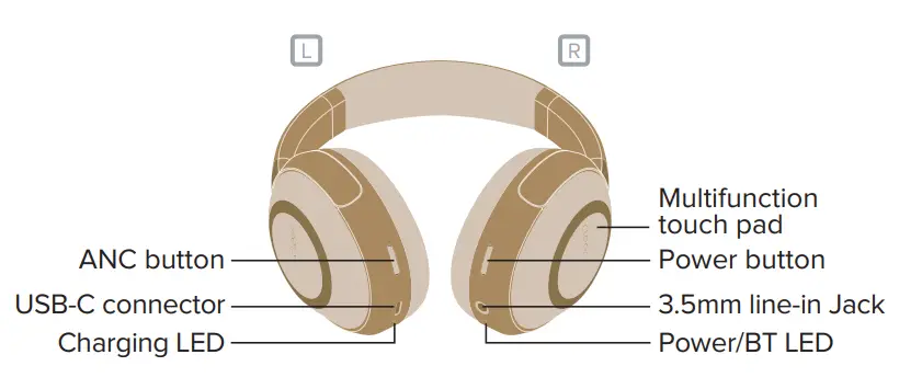 cleer GS 7140 01 A1 Alpha Noise Canceling Wireless Over Hear Headphones - Overview
