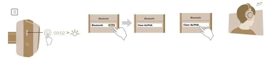 cleer GS 7140 01 A1 Alpha Noise Canceling Wireless Over Hear Headphones - automatically