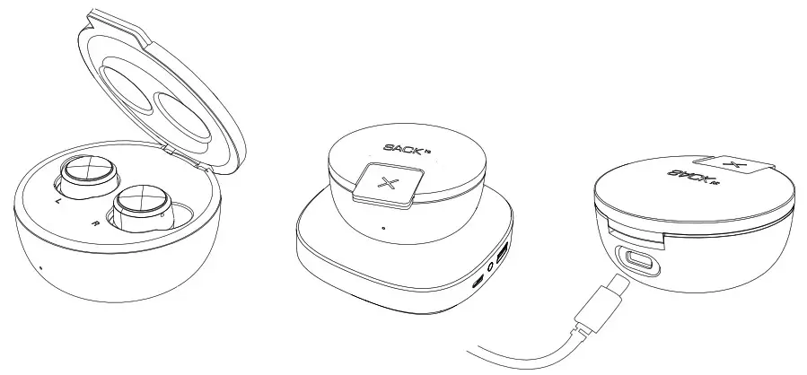 SACKit 1187667 Rock 250 In Ear Earbuds- Charge