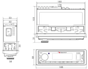 Nakamichi NQ723BD Digital Media Receiver - pakagej