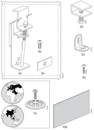 IKEA BREDSJÖN Sink Bowl 2 Bowls W Visible Front Stainless Steel - figure 2