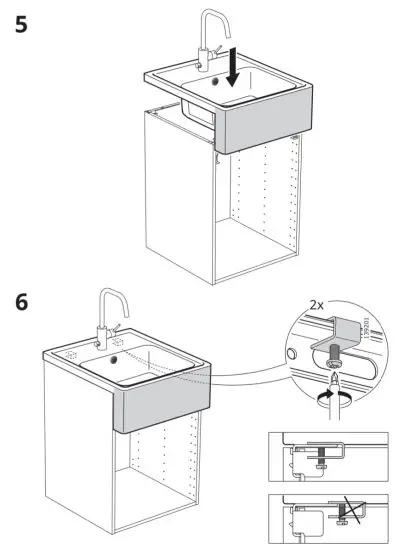 IKEA BREDSJÖN Sink Bowl 2 Bowls W Visible Front Stainless Steel - figure 7